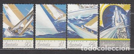 Selos: Australia - Correo 1987 Yvert 986/89 ** Mnh Deportes. Barcos. Vela