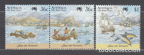 Briefmarken: Australia - Correo 1987 Yvert 1004/6 ** Mnh Barcos