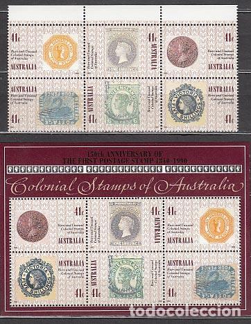 Briefmarken: Australia - Correo 1990 Yvert 1161/6+Hb 12 ** Mnh Filatelia