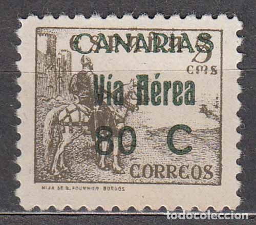 Sellos: Canarias Correo 1938 Edifil 45 * Mh