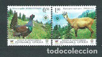 Sellos: Rep&uacute;blica Serbia (de Bosnia) - Correo Yvert 351/2 ** Mnh Fauna