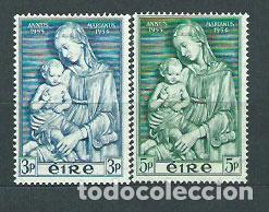 Sellos: Irlanda - Correo 1954 Yvert 122/3 * Mh Religi&oacute;n