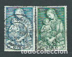 Sellos: Irlana - Correo 1954 Yvert 122/23 usado Religi&oacute;n