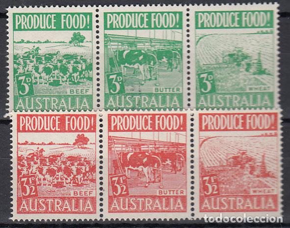 Briefmarken: Australia - Correo 1952 Yvert 190/5 ** Mnh Fauna