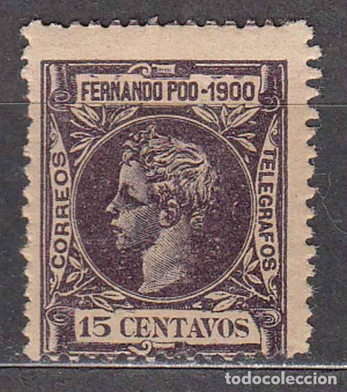Briefmarken: Fernando Poo Sueltos 1900 Edifil 87 * Mh