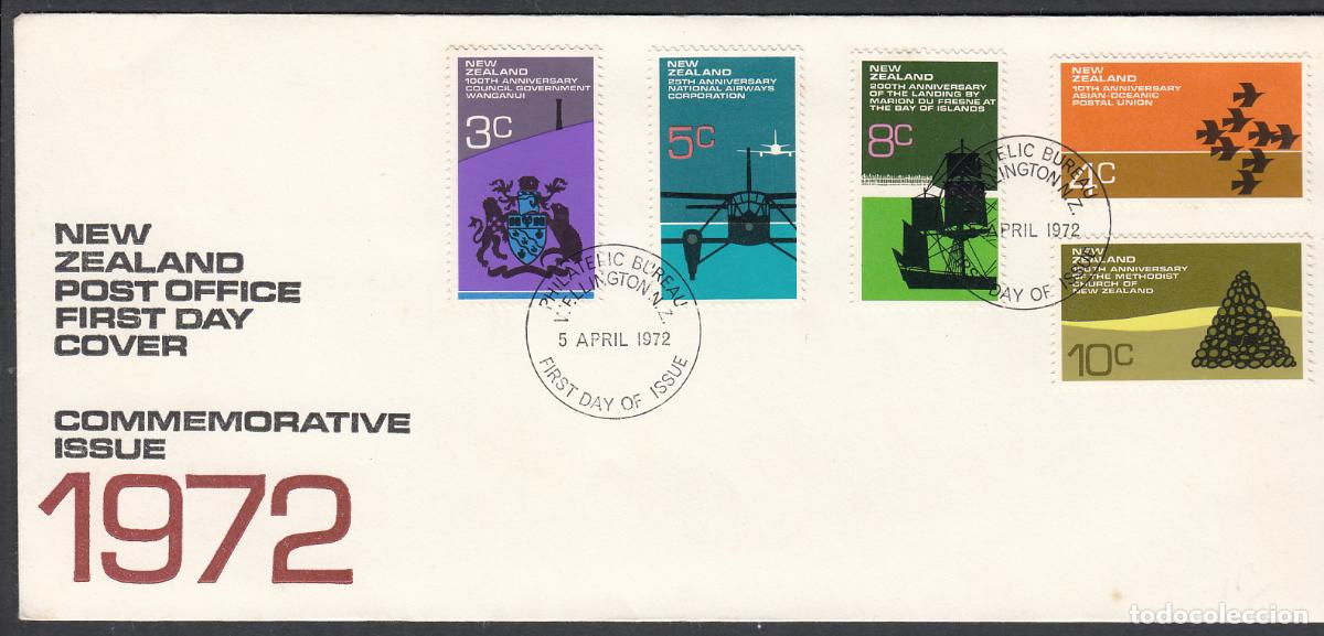Briefmarken: Australia Sobres Primer Dia FDC Yvert 562/566 - Paisajes 1972