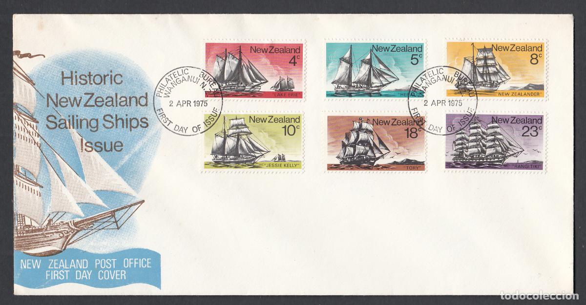 Briefmarken: Australia Sobres Primer Dia FDC Yvert 629/634 - Barcos 1975