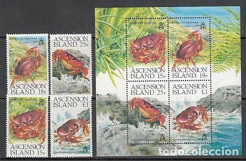 Briefmarken: Ascension - Correo Yvert 482/5+Hb 18 ** Mnh Fauna