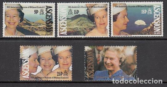 Briefmarken: Ascension - Correo Yvert 554/558 ** Mnh Isabel II