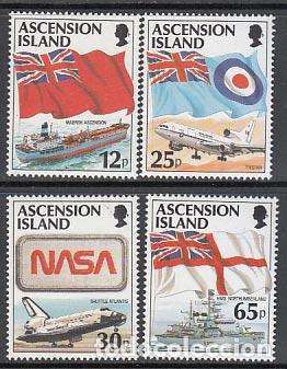 Briefmarken: Ascension - Correo Yvert 686/9 ** Mnh Avi&oacute;n barco