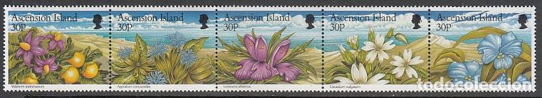 Briefmarken: Ascension - Correo Yvert 690/4 ** Mnh Flores