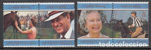 Timbres: Ascension - Correo Yvert 695/700 ** Mnh Bodas de oro de Isabel II