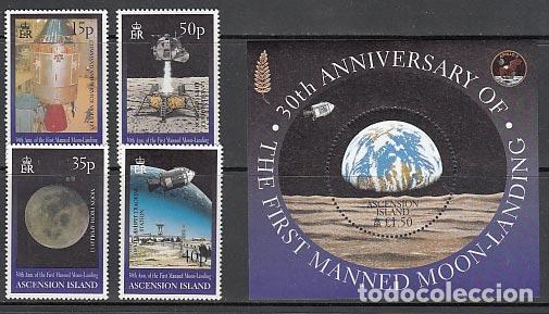 Timbres: Ascension - Correo Yvert 743/6+H.37 ** Mnh Astro