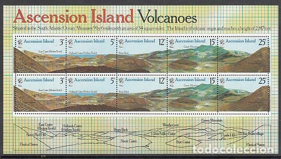 Timbres: Ascension - Hojas Yvert 10 ** Mnh Volcanes
