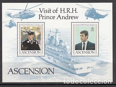 Timbres: Ascension - Hojas Yvert 14 ** Mnh Principe Andrew