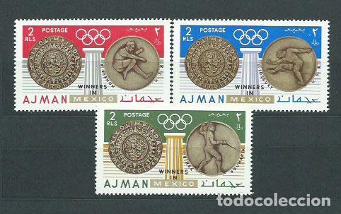 Timbres: Arabia Sud Este (Ajman) - Correo Yvert 88 ** Mnh Olimpiadas de M&eacute;jico