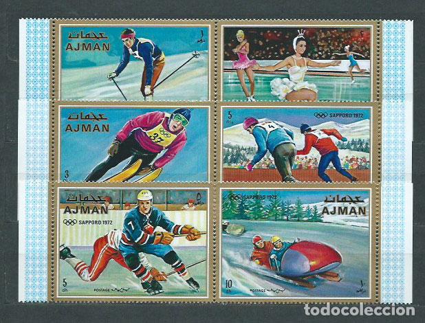 Timbres: Arabia Sud Este (Ajman) - Correo Yvert 118+A,84 ** Mnh Olimpiadas de Saporo