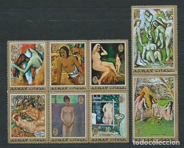 Timbres: Arabia Sud Este (Ajman) - Correo Yvert 139+A,113 ** Mnh Pinturas