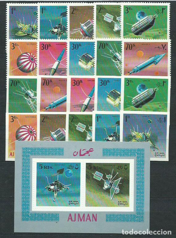 Timbres: Arabia Sud Este (Ajman) - Yvert Aereo 31+Hoja ** Mnh Astro