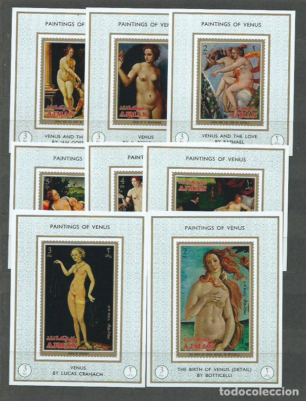 Timbres: Arabia Sud Este (Ajman) Michel Correo 1099/106 Hojitas ** Mnh