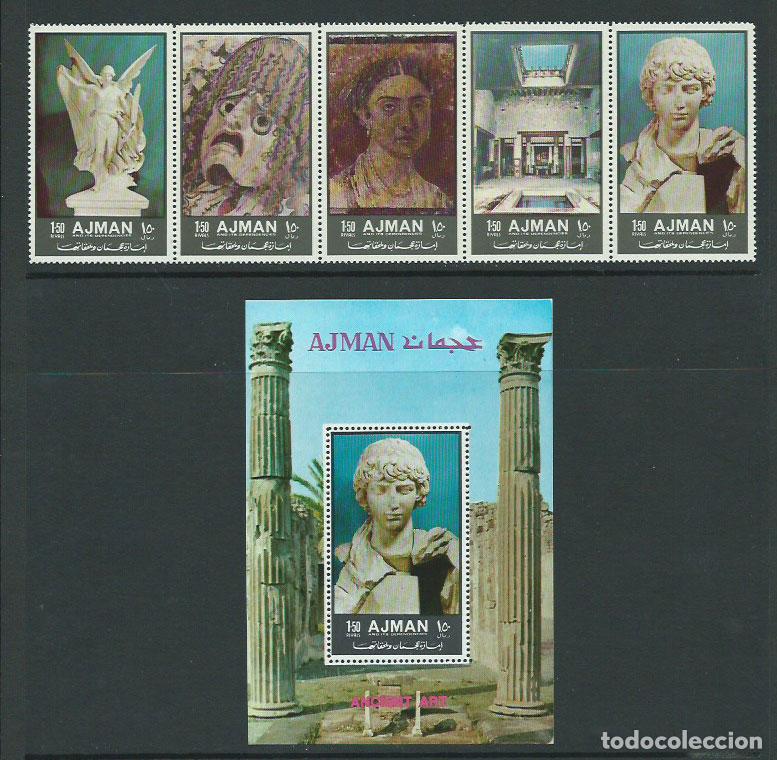 Timbres: Arabia Sud Este (Ajman) Michel Correo 2059/63A+H,449A ** Mnh