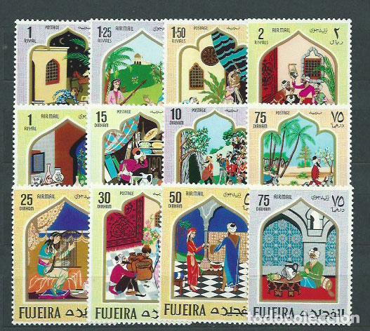 Timbres: Arabia Sud Este (Fujeira) - Correo Yvert 72+A,13 ** Mnh Cuentos &aacute;rabes
