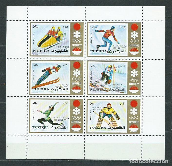 Timbres: Arabia Sud Este (Fujeira) - Correo Yvert 132+A,76 ** Mnh Olimpiadas de Saporo