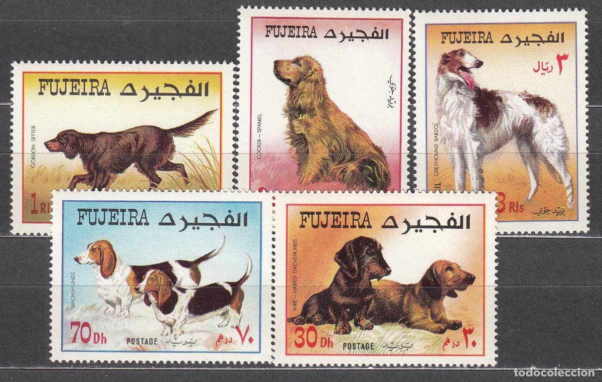 Timbres: Arabia Sud Este (Fujeira) Correo Yvert 107+A,48 ** Mnh Fauna - Perros