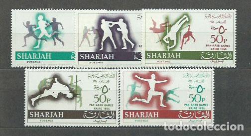 Timbres: Arabia Sud Este (Sharjah) - Correo Yvert 122/6 ** Mnh Deportes