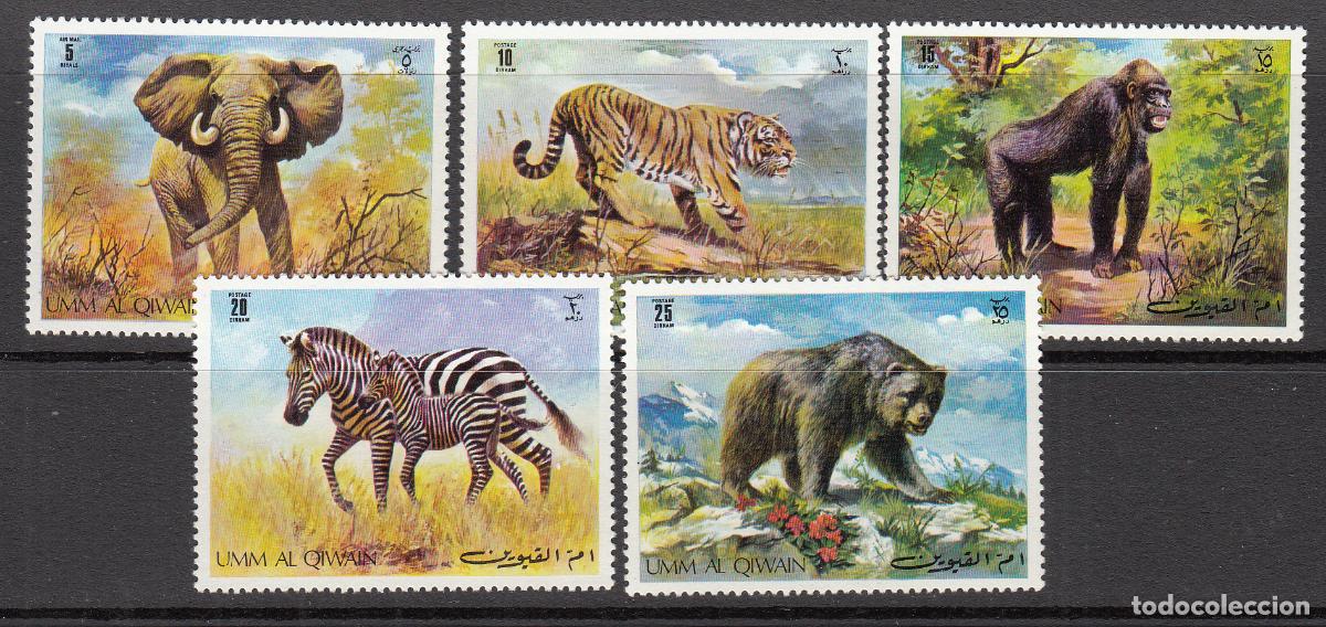 Timbres: Arabia Sud Este (Um Al Quiwain) Correo 97+A,80 ** Mnh Fauna