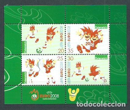 Timbres: Austria - Hojas Yvert 42 ** Mnh Deportes f&uacute;tbol