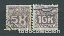 Timbres: Austria - Tasas Yvert 44/5 usado