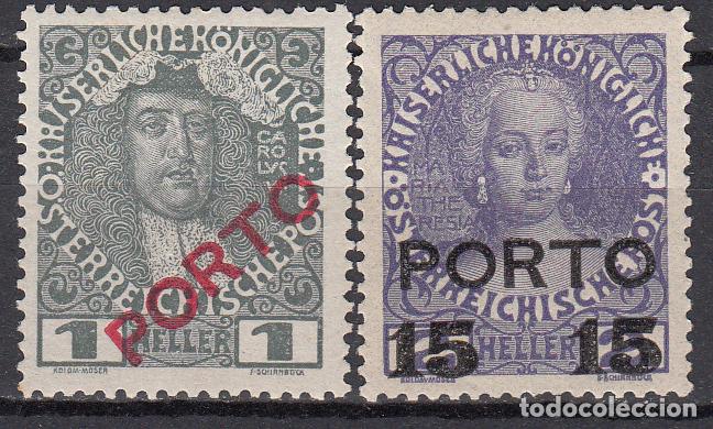 Timbres: Austria Tasas Yvert 47/48 * Mh