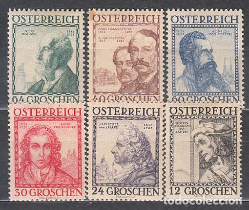 Timbres: Austria - Correo 1930 Yvert 460A/5 * Mh n&ordm; 463 mancha