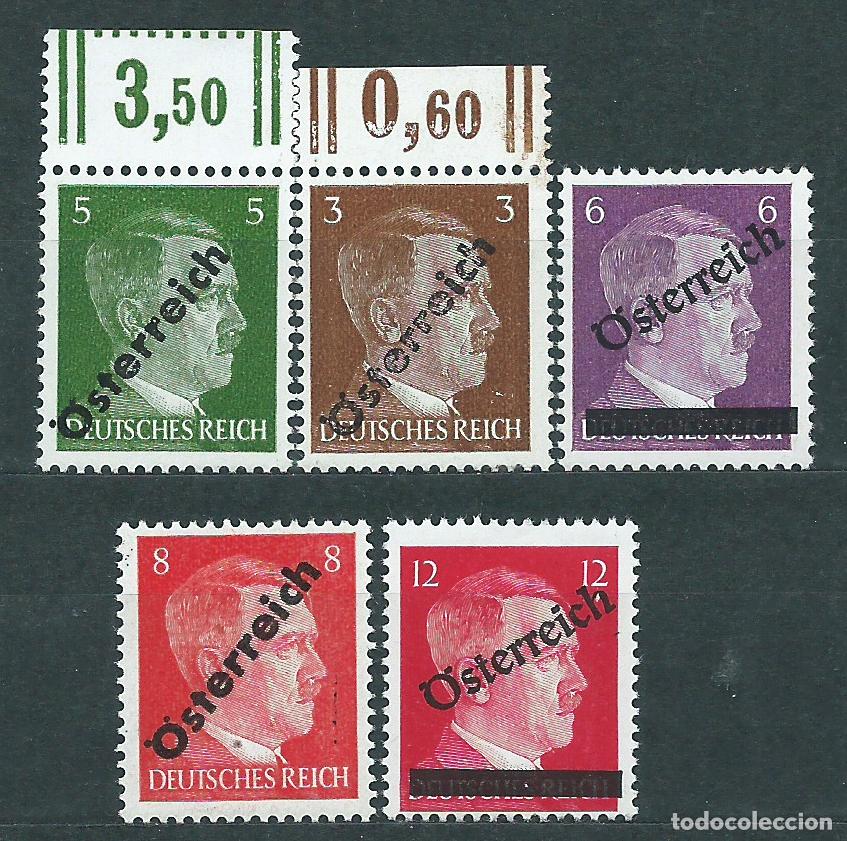 Timbres: Austria - Correo 1945 Yvert 534/8 ** Mnh