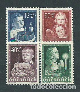 Timbres: Austria - Correo 1949 Yvert 765/8 (*) Mng