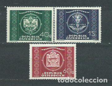 Timbres: Austria - Correo 1949 Yvert 779/81 ** Mnh UPU