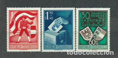 Timbres: Austria - Correo 1950 Yvert 788/90 ** Mnh