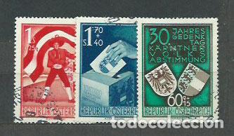 Timbres: Austria - Correo 1950 Yvert 788/90 usado