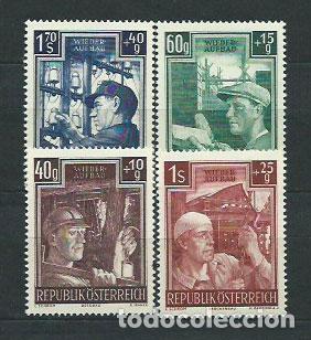 Timbres: Austria - Correo 1951 Yvert 794/7 ** Mnh