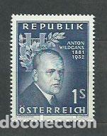 Briefmarken: Austria - Correo 1957 Yvert 866 ** Mnh Personaje