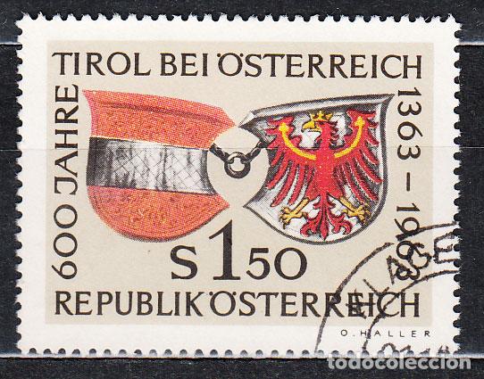 Francobolli: Austria - Correo 1963 Yvert 971 usado Escudos