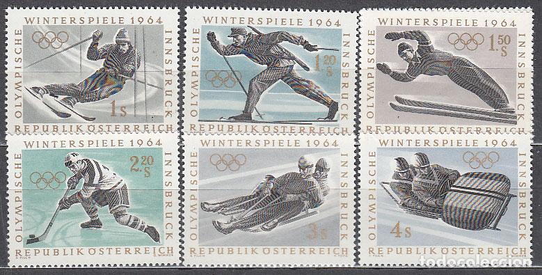 Francobolli: Austria - Correo 1963 Yvert 974/80 * Mh Juegos Olimpicos Insbruck