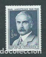 Francobolli: Austria - Correo 1968 Yvert 1096 ** Mnh Personaje