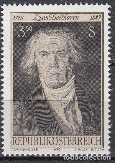 Francobolli: Austria Correo 1970 Yvert 1181 ** Mnh 200 aniversario Nacimiento de Van Beethove