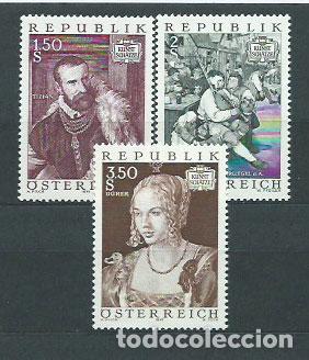 Francobolli: Austria - Correo 1971 Yvert 1189/91 ** Mnh Arte