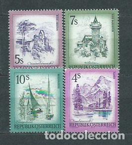 Briefmarken: Austria - Correo 1973 Yvert 1259/62 * Mh Paisajes