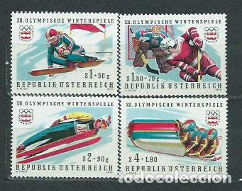Briefmarken: Austria - Correo 1975 Yvert 1308/11 ** Mnh Juegos Olimpicos de Insbruck
