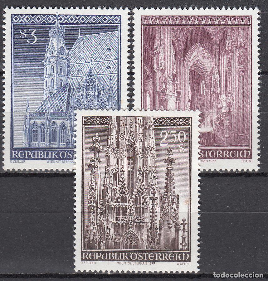 Briefmarken: Austria Correo 1977 Yvert 1373/75 ** Mnh Catedral de San Etienne