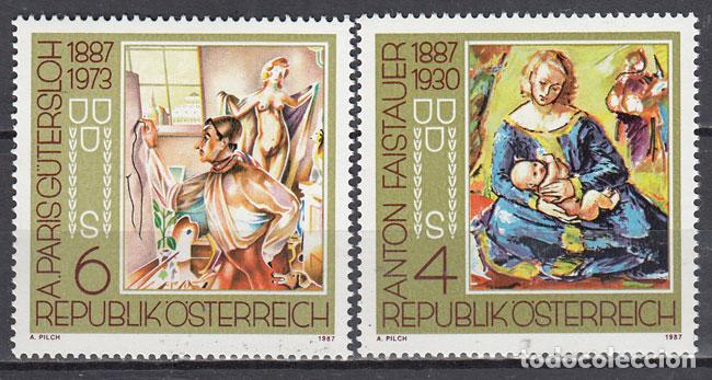 Selos: Austria - Correo 1987 Yvert 1703/4 ** Mnh Pinturas